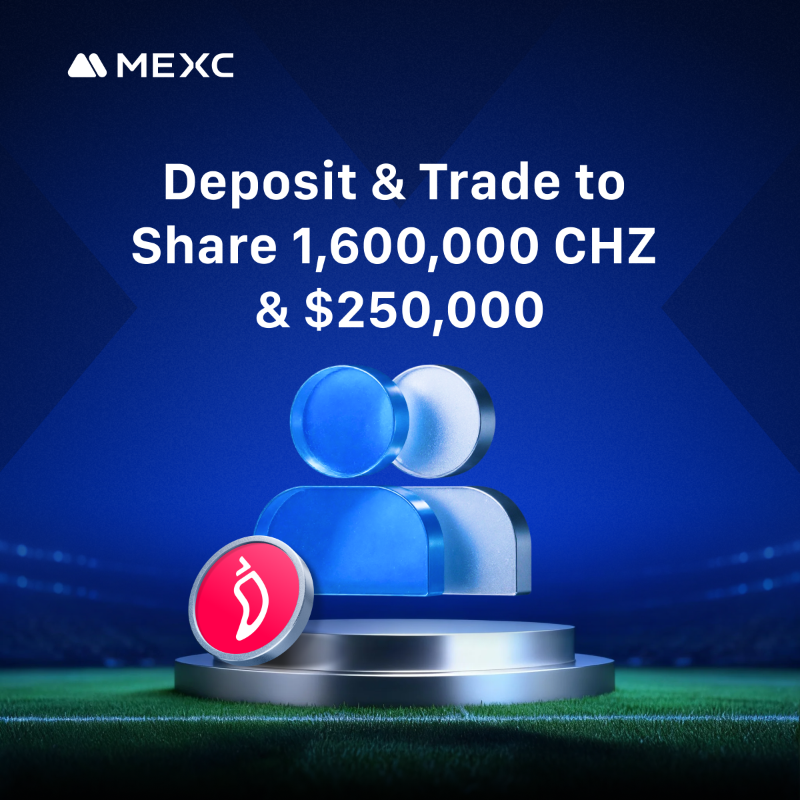 MEXC's tweet photo. 🌶The CHZ Frenzy is ON! 
@Chiliz

- Zero Fee $CHZ Trades
- Up to 400% APR for Staking
- Spin to Win Big
- New User Pool: 1.6M CHZ &amp; $250K

Time to get in the game!
