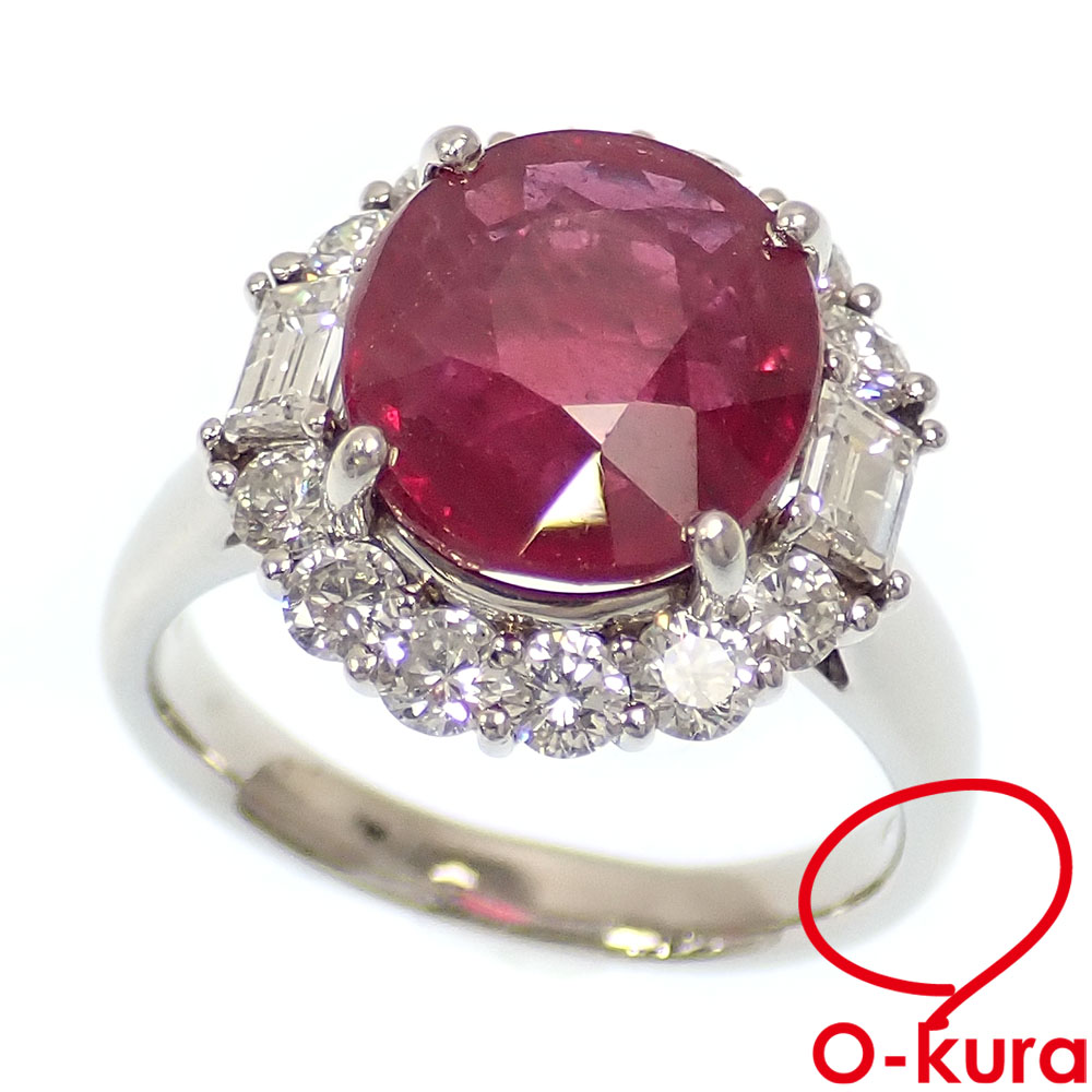 ✨販売中✨ Pt900 ルビー ダイヤモンド リング 12.5号 CGLソーティング