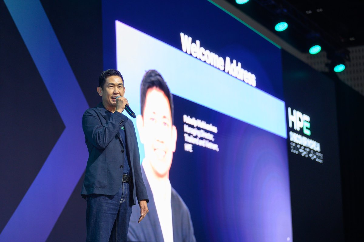 HPE_APAC's tweet image. At #HPEDiscover More AI Southeast Asia 2025, the opening keynote spotlighted how HPE is simplifying complexity, accelerating AI adoption, and unifying hybrid cloud and networking to help enterprises transform faster, smarter, and securely. hpe.to/60177XP6W