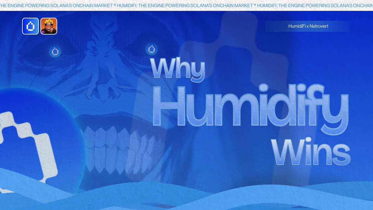 TheCreativeVic's tweet image. gCreative 💛 

I made the designs for this article by Netrovert (@netrovertHQ) about HumidiFi (@humidifi), the Prop AMM powering Solana&apos;s Onchain market. 

in this article, he dives into HumidiFi beyond the surface, uncovering why HumidiFi stands out, why it leads other AMMs, why…