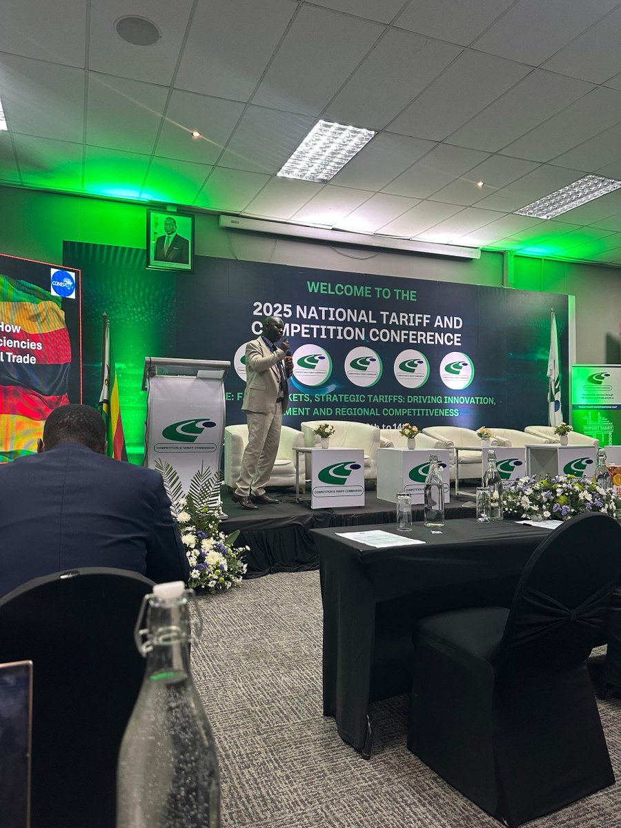 CTCZimbabwe's tweet image. Is Competition Policy Against the Creation of National Economic Giants? 

@CCC_COMESA CEO Dr Willard Mwemba highlighted that Competition Policy, when well aligned with industrial objectives, becomes the engine that propels national champions - not the brake that restrains them