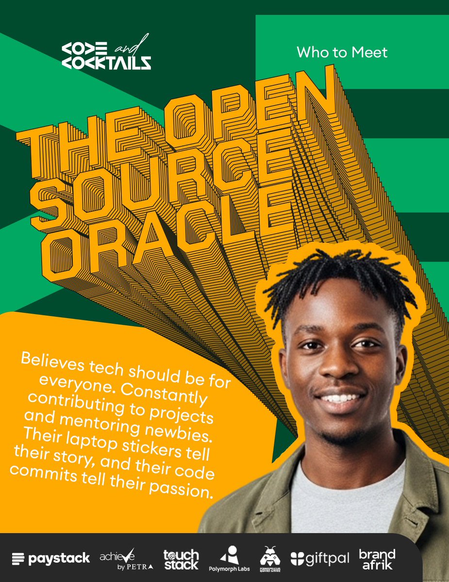 codeNcocktails's tweet image. [Who to Meet]

The party is full of life, and color, diverse tech interests, connected by similar experiences.
Come meet your squad!

📆Nov. 28th 2025 || 6:00pm || Bako Events Centre

🎫Get tickets now:
codeandcocktails.live