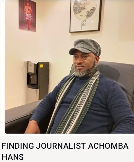 Taken for questioning by the forces of La republic du Cameroun and nowhere to be found. 
#WhereIsAchombaHans #AmbaFama #PressFreedom #JournalismIsNotACrime #HumanRights #SamuelWazizi