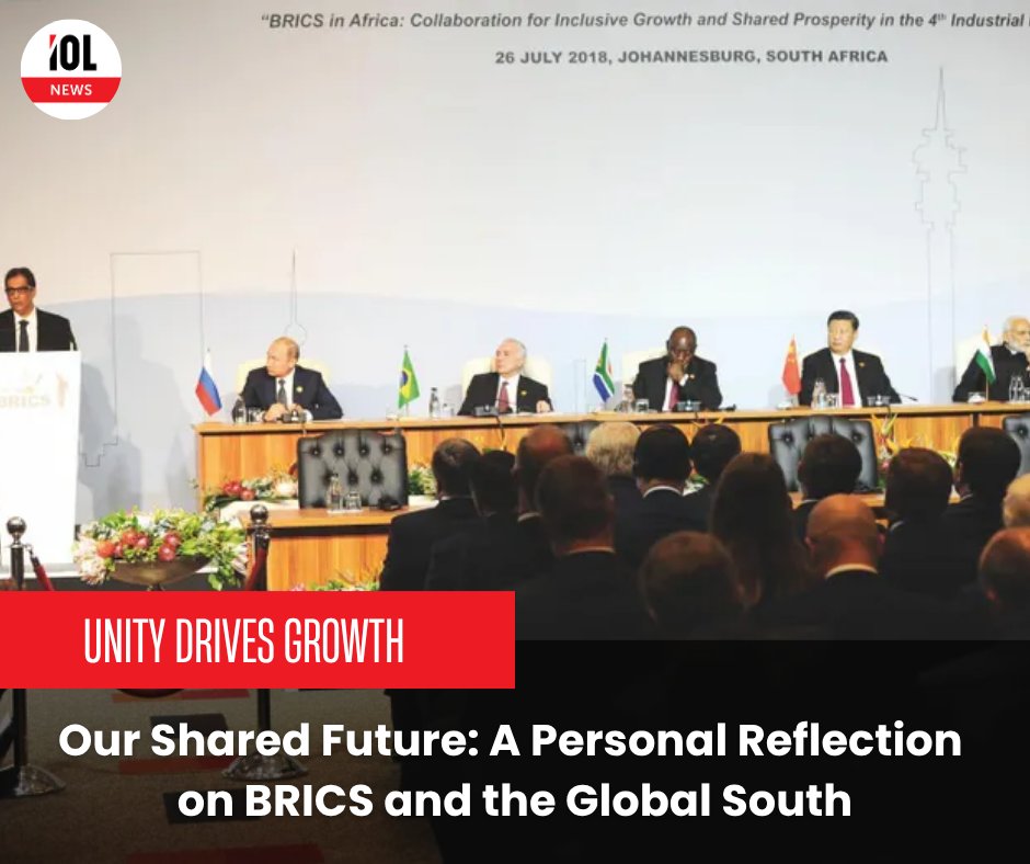IOL's tweet photo. BRICS expands its global influence, fostering collaboration between emerging economies and the Global South for shared development and prosperity.
#BRICS #GlobalSouth #MultipolarWorld #EconomicGrowth #Unity #Development #NewDevelopmentBank
Read on https://t.co/WVUjQ3NNnm https://t.co/YS5vMHVIC4