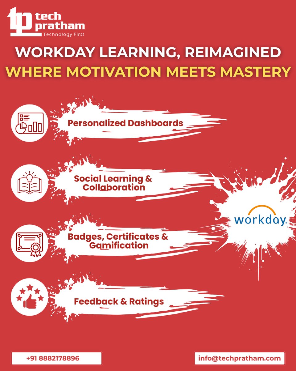TechPratham_'s tweet image. 🎯 Workday Learning, Reimagined.
Where motivation sparks mastery — and learning fuels your career growth.
Empower your future with Tech Pratham. 🚀
#WorkdayLearning #TechPratham #WorkdayTraining #CareerGrowth #WorkdayCommunity #UpskillYourCareer #WorkdayProfessionals