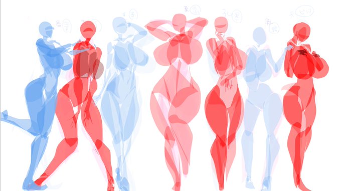 イナイレマネジ+α7人集合絵 投げ縄塗りツールでやってみましたまじ有能ですこのツール これをもとに描いてゆきます 