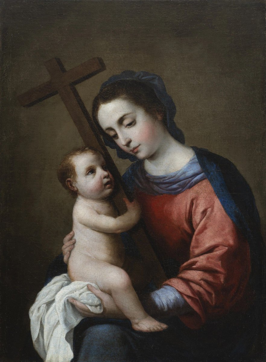 Los expertos atribuyen a Zurbarán un cuadro desconocido llamado ‘La Virgen con el Niño sosteniendo la cruz’, oculto hasta ahora en una colección cordobesa. 
efe.com/extremadura/20…