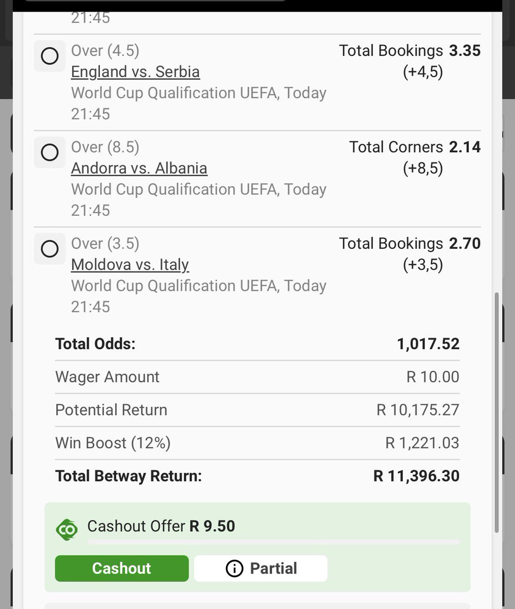 🟨Full time bookings🟥

BW211B177B new.betway.co.za/book-a-bet-res…
Kick off:19:00

🚨Retweet for others🚨

Let’s go hustle🦺