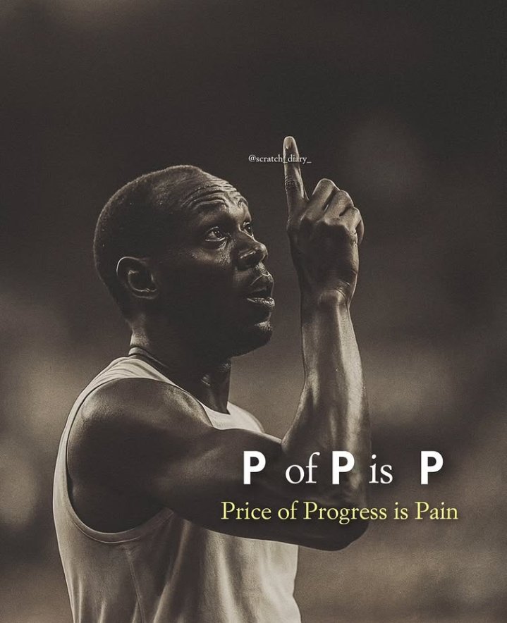 Price of progress is pain 🫥
