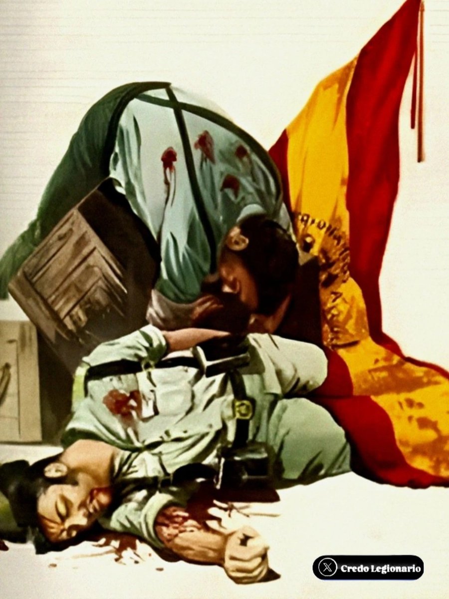 JespinCredo's tweet photo. #BuenosDías 

Con la sangre Legionaria 
Se ha formado la Legión 
Sagrado es el juramento 
El compañerismo un honor 
Defender a tu Bandera 
La mayor satisfacción.
#LaLegión, #LegiónEspañola. https://t.co/wwHy85Csmi