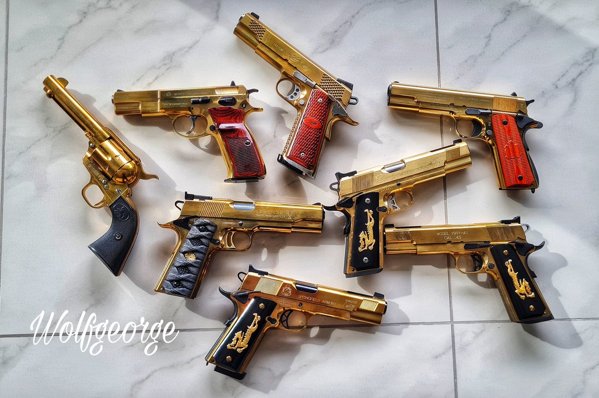 Brass gun collection