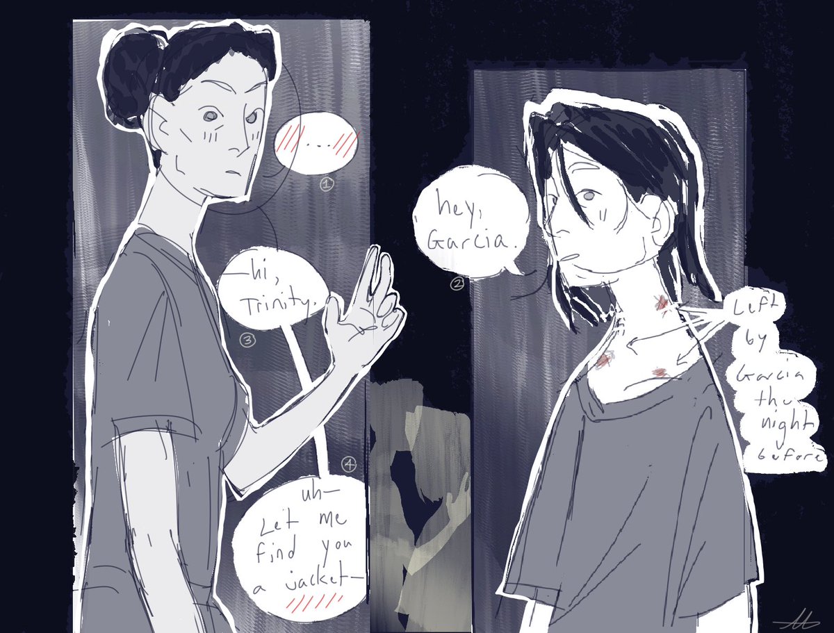 jurassic_78's tweet image. I didn’t originally want the white outline but I accidentally did it to Santos’s head and couldn’t undo it so I had to commit💔 #thepitt #thepittfanart #garsantos