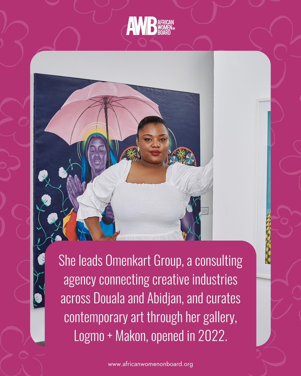 #AWBAboutHer: From curating contemporary art to fostering digital innovation and promoting ethical leadership, Diane Audrey Ngako's (<a href="/Voodart/">Diane Audrey Ngako</a>) impact is about creating foundational platforms for others to thrive in Cameroon and beyond.
1/3