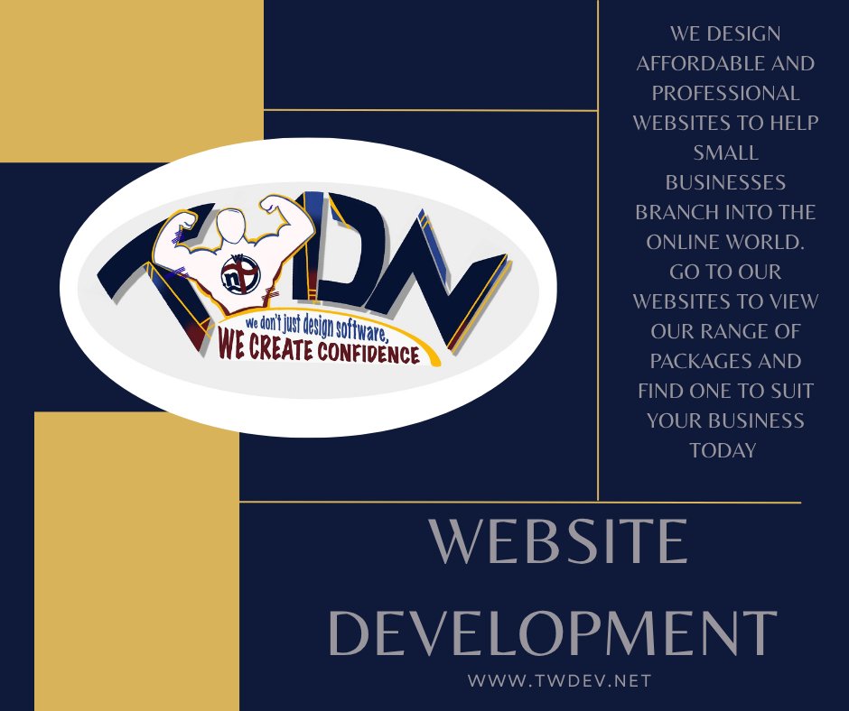 TW_DevNet's tweet image. Visit our website at twdev.net or contact us through our listed channels for more information on what we do
#SmallBusiness #Website #SouthAfrica #affordable #WebDevelopment