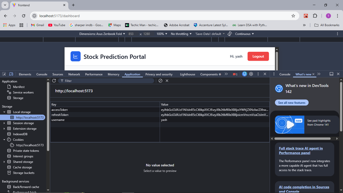 Kiran_Gowda_H_A's tweet image. 🚀 Working on my Stock Prediction Portal using React + Django!

Just added:
🔒 JWT Auth
🛡️ Protected Routes
📊 Dashboard setup
Next: integrating ML for real-time stock predictions 📈
Loving how full-stack + ML come together here!
#ReactJS #Django #machinelearningcode