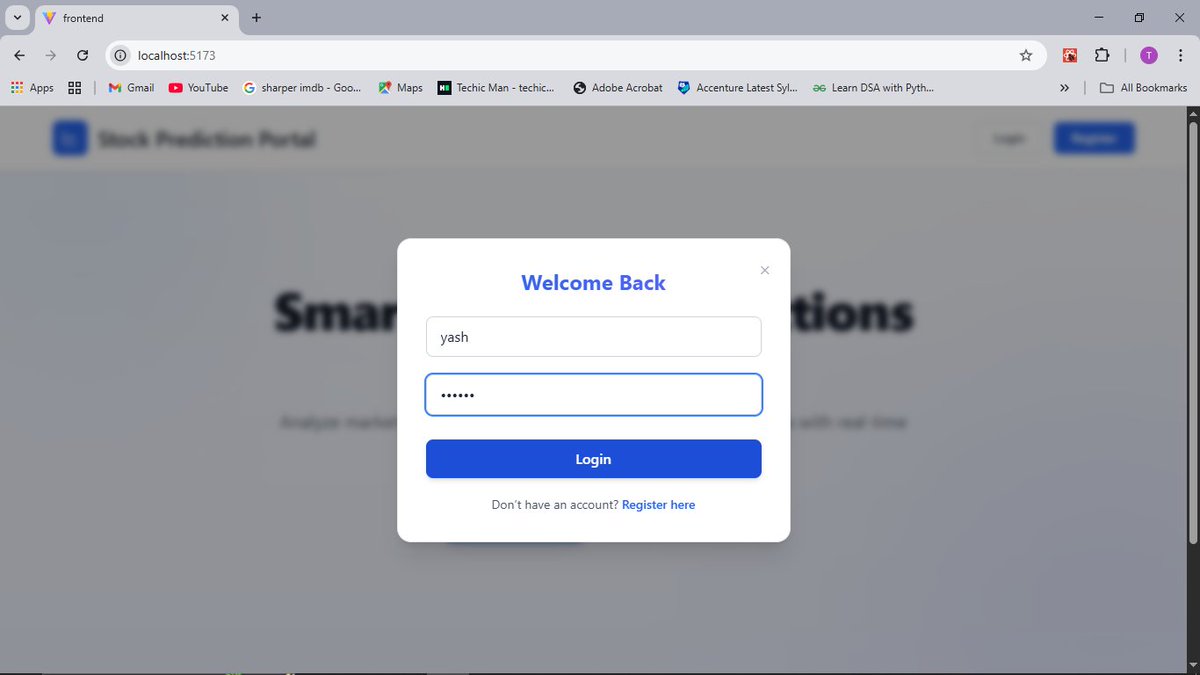 Kiran_Gowda_H_A's tweet image. 🚀 Working on my Stock Prediction Portal using React + Django!

Just added:
🔒 JWT Auth
🛡️ Protected Routes
📊 Dashboard setup
Next: integrating ML for real-time stock predictions 📈
Loving how full-stack + ML come together here!
#ReactJS #Django #machinelearningcode