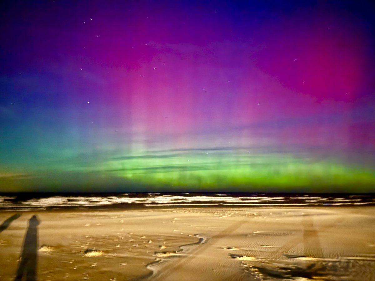 From the beach near my house tonight!