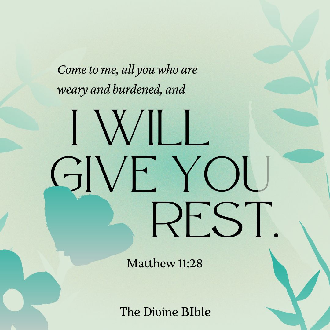 thedivinebible1's tweet image. No matter how heavy your heart feels today, Jesus invites you to rest in His peace. 💛

#Faith #Hope #Matthew1128 #TheDivineBible #OnlineBibleApp #Jesus #Jesuschrist #Bible 

📲 Download The Divine Bible App on iOS &amp;amp; Android for daily inspiration. (download.thedivinebible.com)