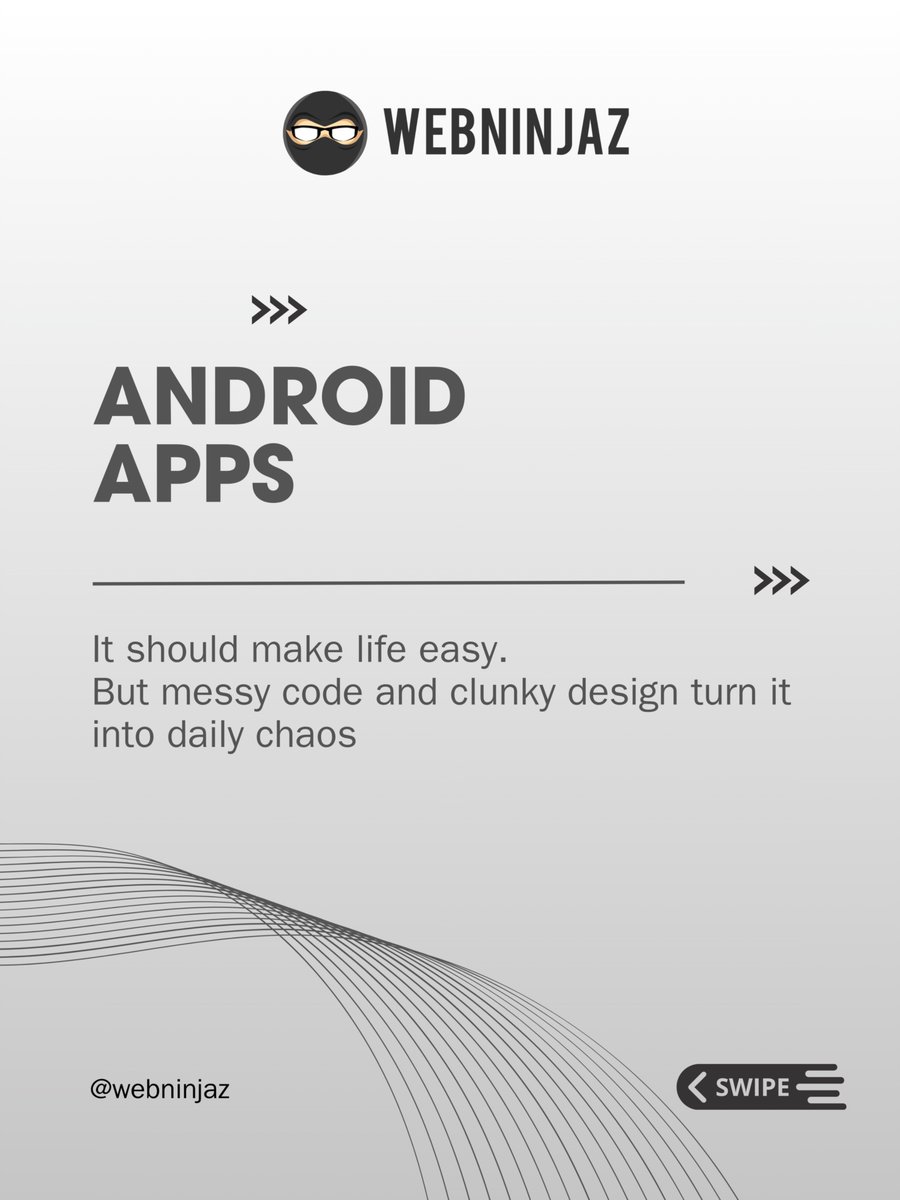 webninjaz_com's tweet image. 5 minutes into your Android project… and it’s already breaking? 😩
We get it.
At Webninjaz, we make Android apps that are smooth, fast, and stress-free.
No bugs. No chaos. Just flow

#Webninjaz #AndroidApp #AppDesign #AppDevelopment #SmoothExperience #TechThatWorks #NoMoreBugs
