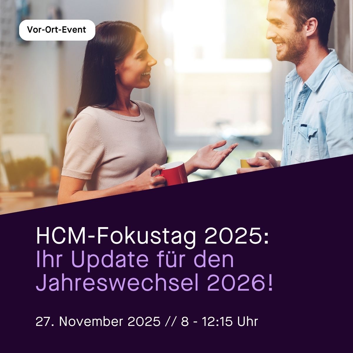 🚀  𝗛𝗖𝗠-𝗙𝗼𝗸𝘂𝘀𝘁𝗮𝗴 𝟮𝟬𝟮𝟱 – Ihr Update fürs neue Jahr!
Am 27.11.2025 im Au Premier, Zürich HB: Frühstück, Insights &amp; Networking rund um #SAPHCM &amp; #SuccessFactors. 💡 Jetzt anmelden: bit.ly/4oD1DD0 #Payroll #EmployeeCentral #Centric #DigitalHR #AllForOne
