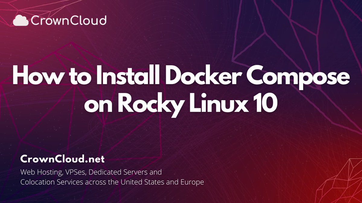 crownclouds's tweet image. Want to manage multi-container apps easily?
Our latest guide shows how to install and use Docker Compose on Rocky Linux 10 — fast, clean, and simple.

wiki.crowncloud.net/?How_to_Instal…

#DockerCompose #Containers #SysAdmin #RockyLinux