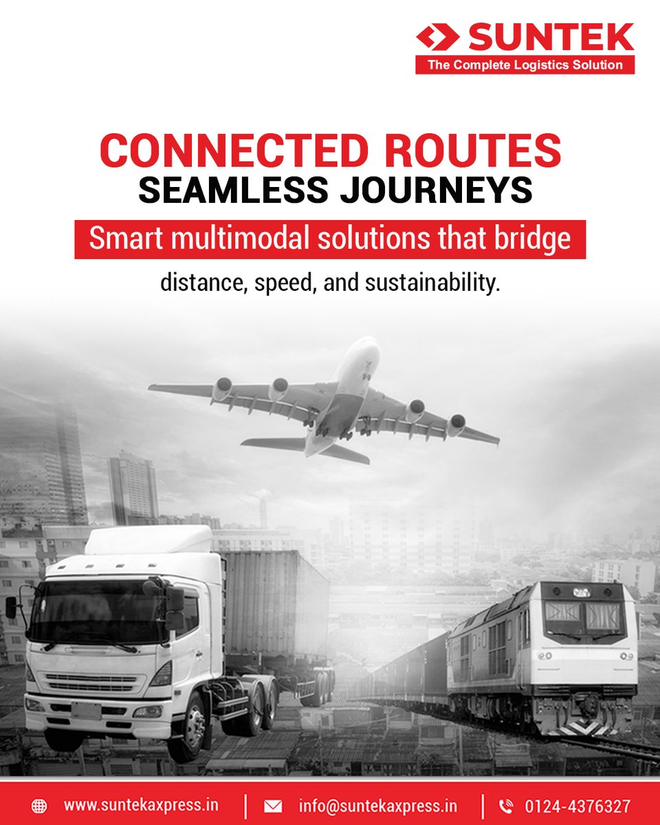 Suntek_Axpress's tweet image. Optimize your cargo’s journey with Suntek’s multimodal transport, combining road, rail, and air for cost-effective &amp;amp; timely deliveries.
#Suntek #MultimodalShipping #SustainableLogistics #SmartTransport