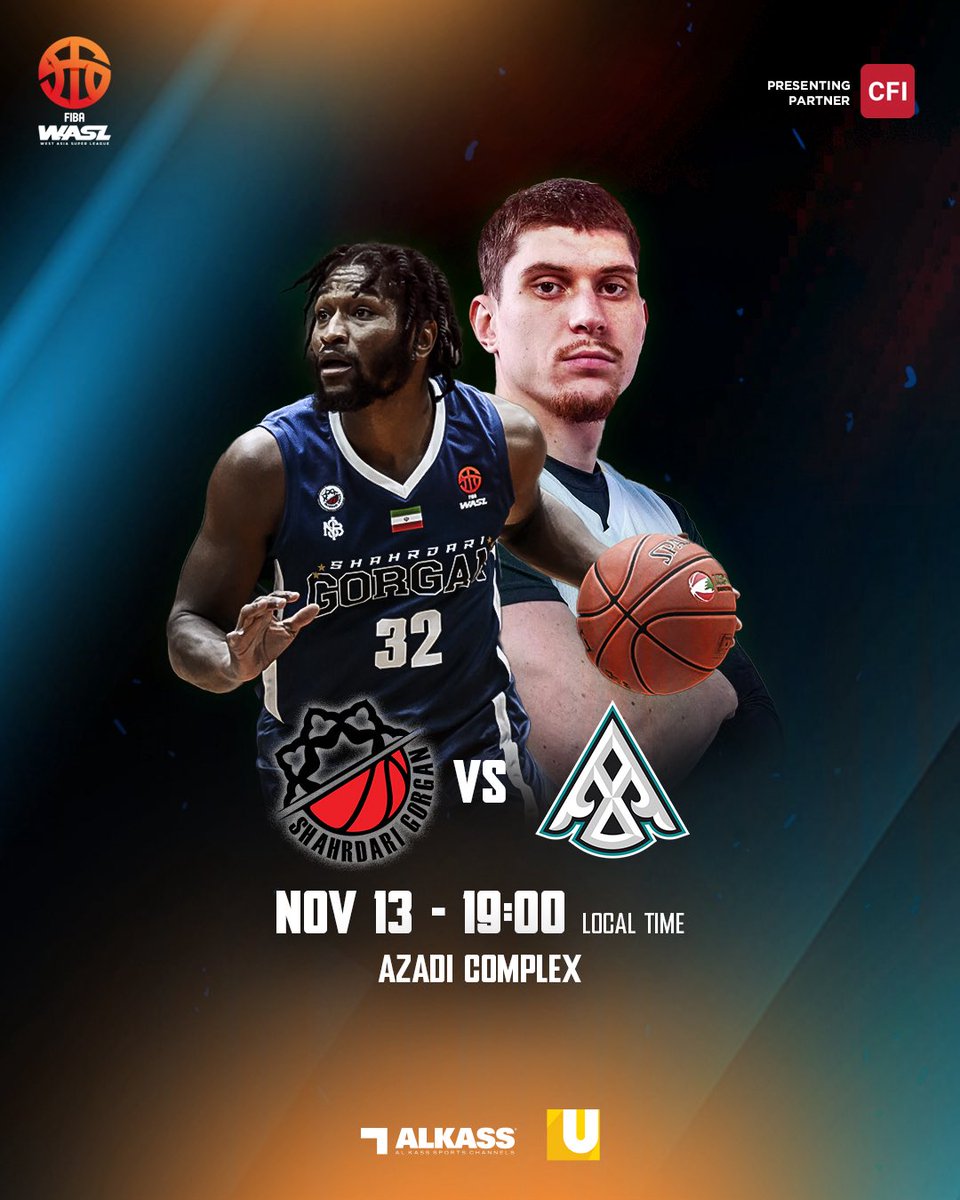 OfficialWASL's tweet image. Gorgan look to protect their turf and go 2-0 as BC Astana make their season debut ⚡️

#FIBAWASL #WASL