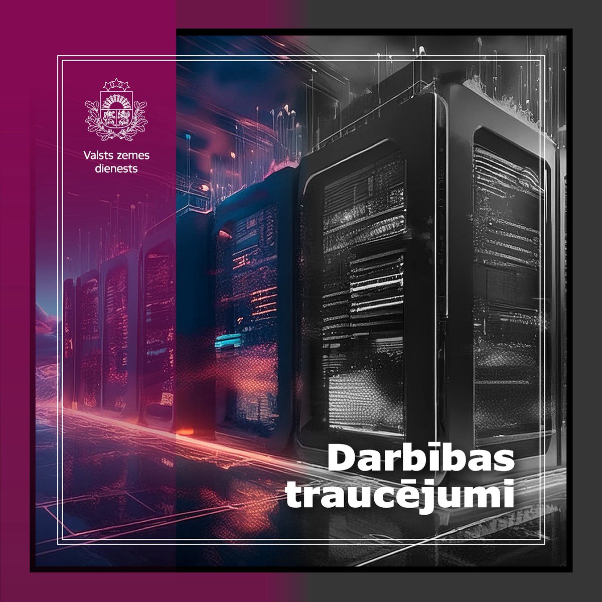 🚧 Saistībā ar LVRTC tehniskajiem traucējumiem šobrīd nav pieejami Valsts zemes dienesta elektroniskie pakalpojumi. 📍Mēs uzturam ciešu saziņu ar LVRTC un sekojam situācijai, lai pēc iespējas ātrāk atjaunotu pakalpojumus.

🙌 Atvainojamies par sagādātajām neērtībām!

#VZD