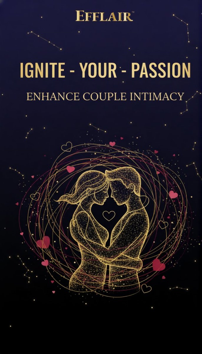 efflair_'s tweet image. The secret ingredient to unforgettable connection? Stamina. 
Power up your nights and deepen your bond. Your best relationship starts now. ✨ 

#CoupleGoals #IntimacyBoost #IgniteYourPassion