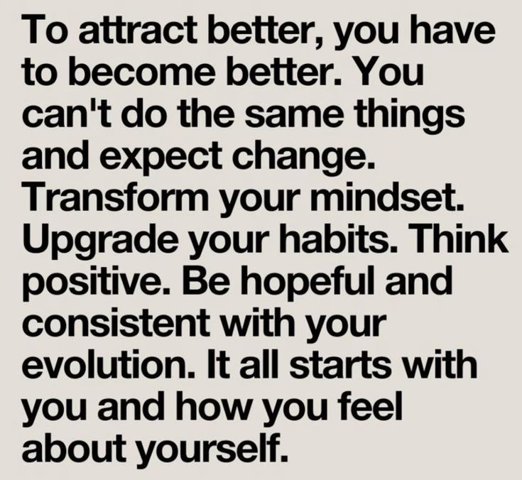 you have to become better