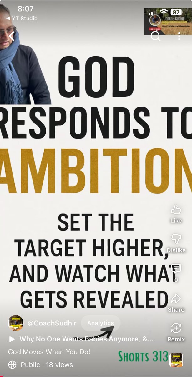 SudhirPuthran's tweet image. God doesn’t respond to doubt, 
He responds to ambition!

Set your sights higher, even when you don’t yet see the way forward.
Be bold enough to explore your purpose, even when the path isn’t clear.

When we stretch our vision, the universe begins to align, new opportunities…