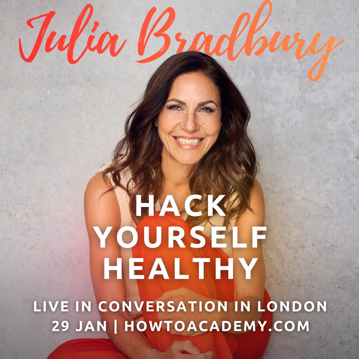 howtoacademy's tweet image. Julia Bradbury – Hack Yourself Healthy

Drawing both the advice of world-renowned experts and personal experiments, @JuliaBradbury joins us with science-based strategies for optimising your health and wellbeing.

Thu, 29 Jan | 7:30pm | London
Tickets: howtoacademy.com/events/julia-b…
