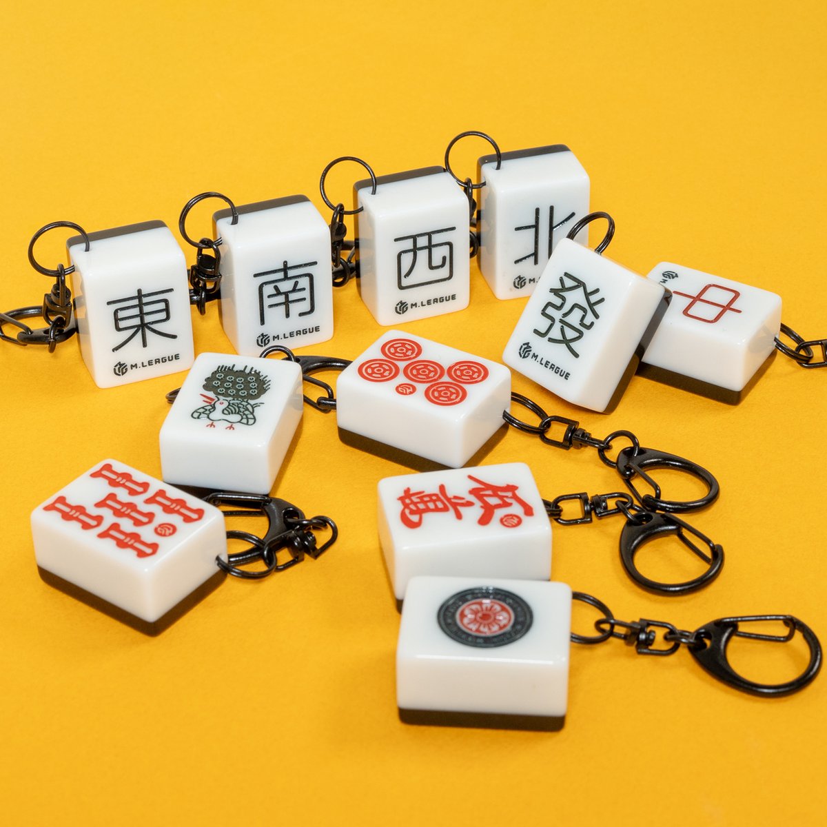 Mリーグ　キーホルダー KONAMI麻雀格闘倶楽部 チームロゴキーホルダー ホワイトver. | M