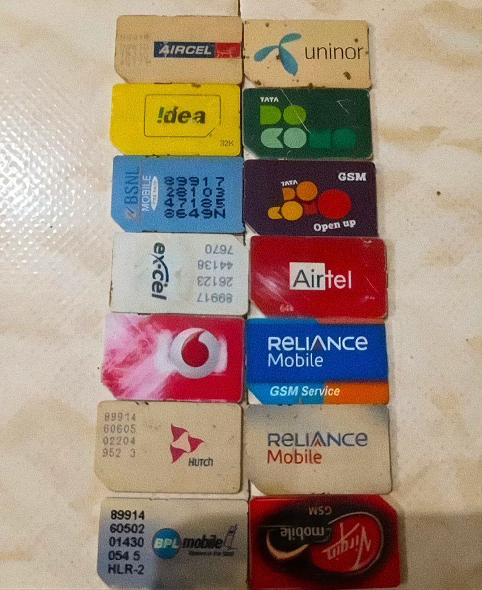 What was your first SIM card??