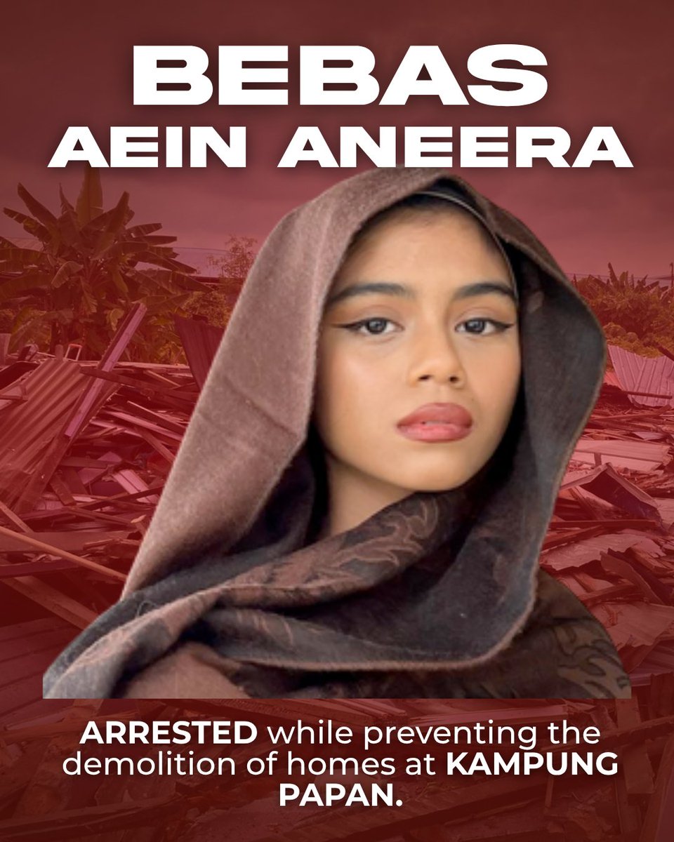 FREE KAH WAE AND ANEERA!

Kah Wae and Aneera are members of Pemuda PSM and GEGAR. They are both dedicated and passionate members of the anti-imperialist struggle in Malaysia.

They have been arrested alongside 7 others for protesting the forced displacement of Kampung Papan.