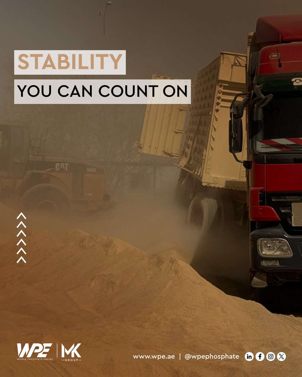 wpephosphate's tweet image. Trade with certainty. Choose WPE.
#ReliableSupply #PhosphateSecurity