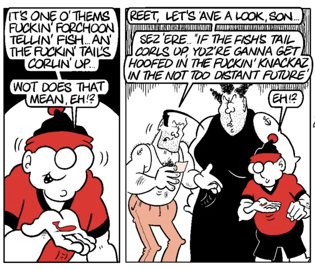 The Christmas Viz has a few bits by me in it, including an interview with the UK's top quiz show contestant, Spawny Get joining a gym and Biffa winning a fortune-telling fish in a cracker. Out today!