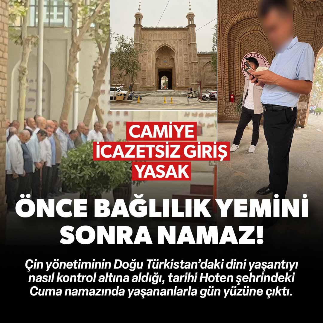Çin yönetiminin Doğu Türkistan’daki dini yaşantıyı nasıl kontrol altına aldığı, tarihi Hoten şehrindeki Cuma namazında yaşananlarla gün yüzüne çıktı.

🖊 Ersin Çelik

Detaylar: ysafak.com/4767889/p/x