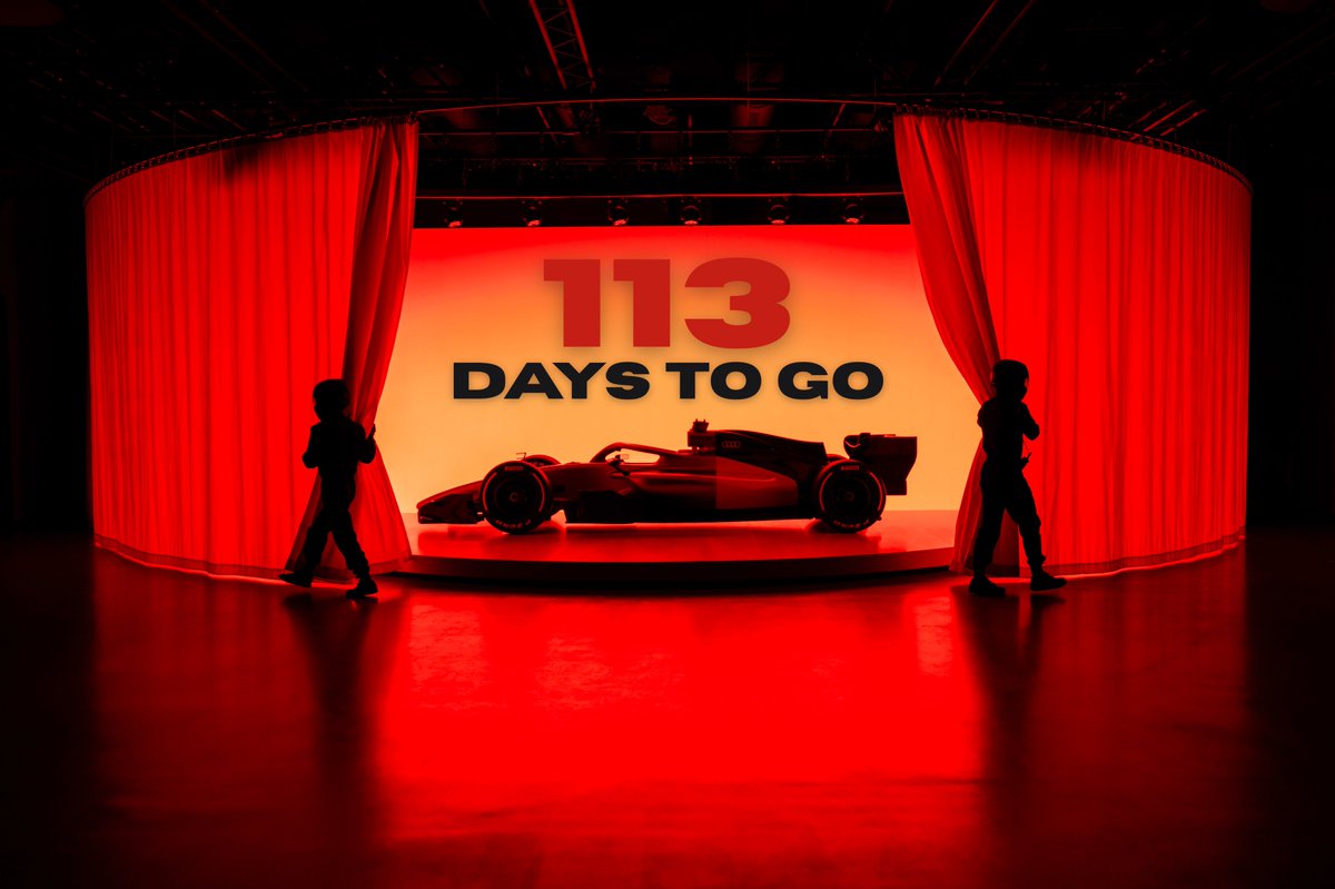 InsideAudiF1's tweet photo. The stage is nearly set. 🖤

#F1 #AudiF1Team #AudiF1Project https://t.co/Q80znrtwNG
