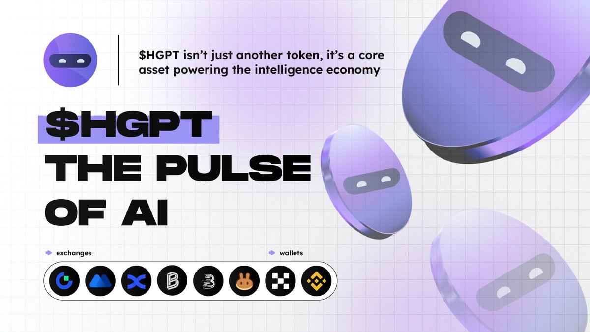 hypergpt's tweet image. HGPT isn’t just another token, it’s a core asset powering the intelligence economy.

As AI becomes the foundation of modern infrastructure, $HGPT stands at the center of connecting innovation, computation, and real-world utility.

In the era where data meets intelligence, $HGPT…