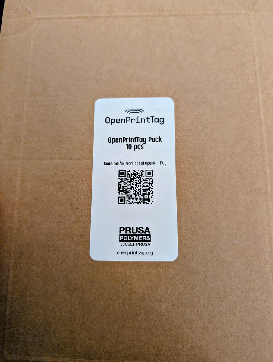 horcicaa's tweet image. Prázdné OpenPrintTag tagy pro filament dorazily 👇  #DnesniPosta #3dtisk #Prusa #OpenPrintTag