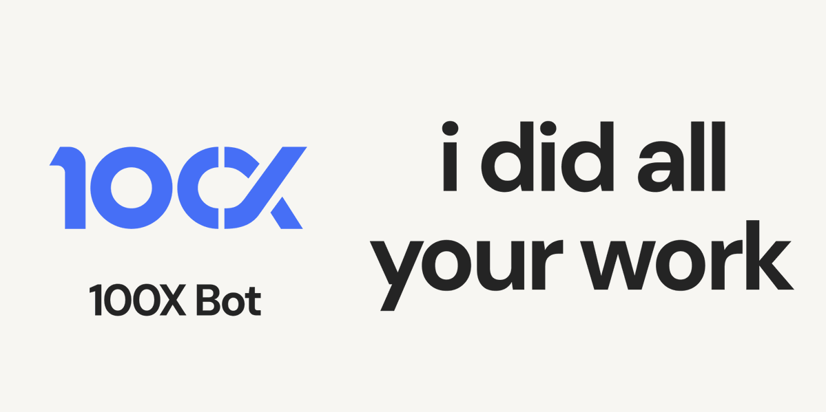 The100xbot's tweet image. 