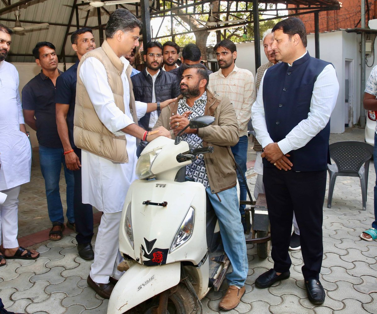 SachinPilot's tweet image. आज सुबह की मुलाकातें…
📍जयपुर