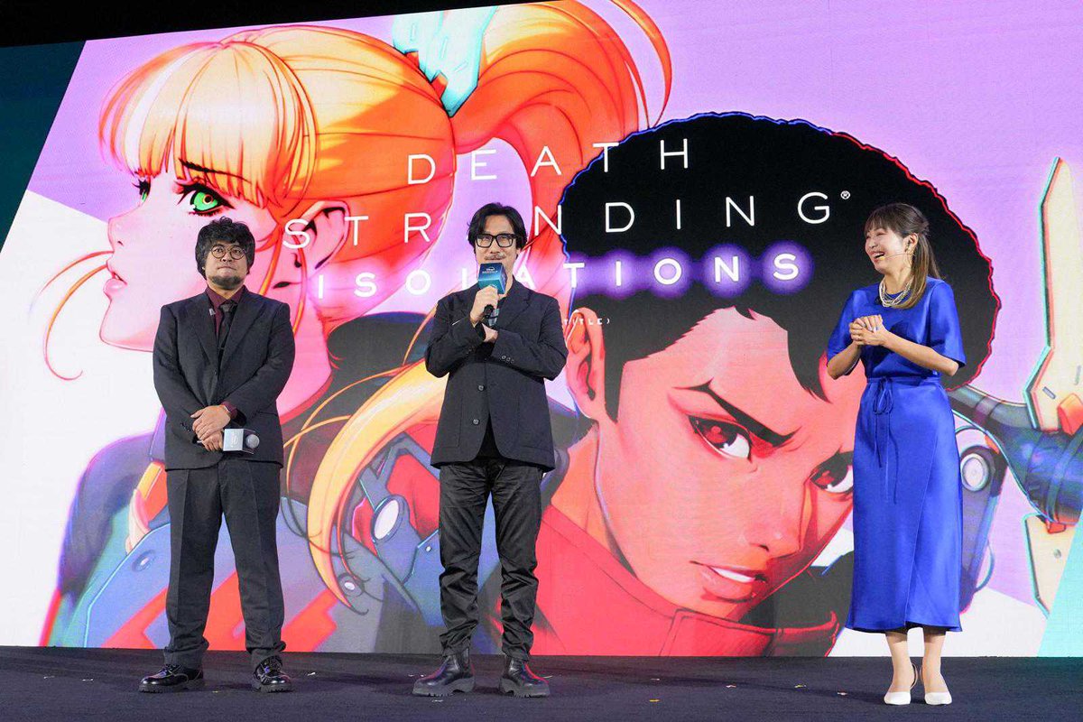 KojiPro2015_EN's tweet photo. 📸 From the Hong Kong presentation
Hideo Kojima &amp; Takayuki Sano👍 https://t.co/n0bRKI33Hq