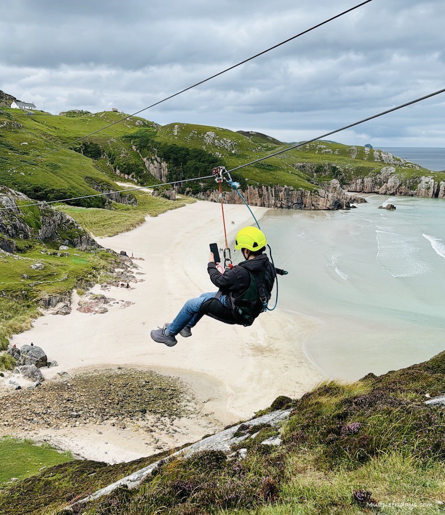 When we visited we did not need to wait long for our zipline flights.

Read more 👉 lttr.ai/Ak7wb

#NC500 #NorthCoast500 #FindHiddenGems