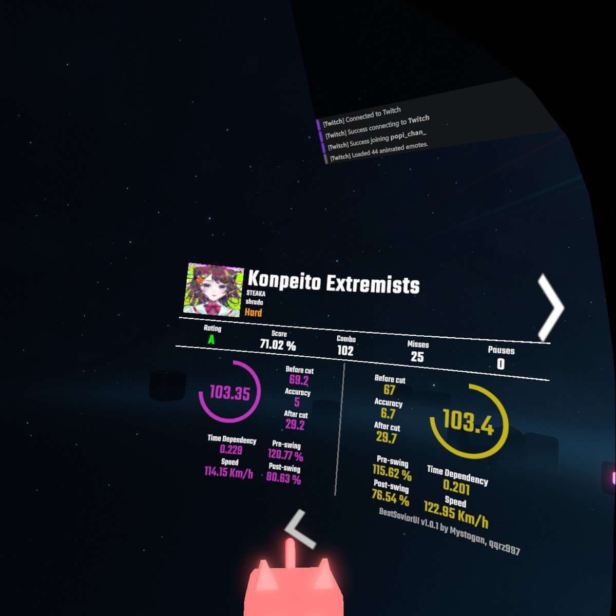 J4 Astrumはレガシー譜面だからこっちかな。J3コンセプトの歩きスマホ。これ、難しかったー！😆