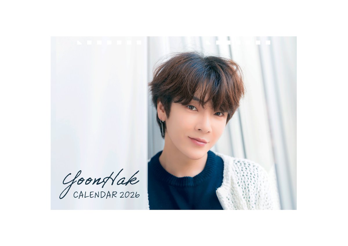 \\YoonHak CALENDAR 2026 表紙公開！//

YoonHak CALENDAR 2026の表紙が公開されました❤
ぜひチェックしてください🌈

【Milky限定】直筆サイン＋オンラインサイン会付のお申込みは11/16(日)23:59まで🌟
Milkyのみなさん～お忘れないようお早めにお申込みくださいね📅

🔗supernova-sv.com/posts/news/ooc…