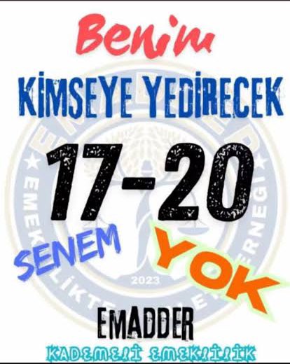 Ret veren vekiller, sorgulamadan el kaldırıp indirenler rahat mı vicdanınız ? 

Milyonlarca insanın kul hakkına girdiniz. Hakkımız size asla helal değildir. Komisyonlar sizin sandıklar bizim, kimseye yedirecek 17-20 senemiz yok bizim. 

<a href="/EmadDernegi/">EMEKLİLİKTE ADALET DERNEĞİ ⚖️</a>
#KademesizYanlışTutanak