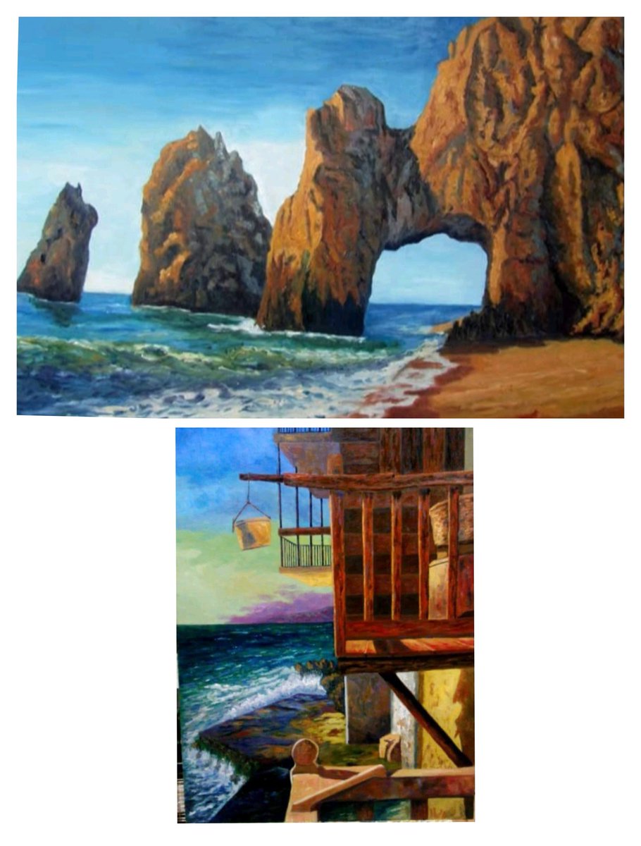 México y Mikonos.
Óleos sobre lienzo.