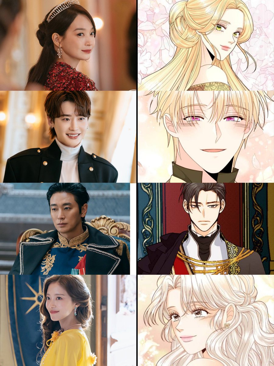 They just released the still cuts for ‹The Remarried Empress› drama adaptation!

Live Action                               Webtoon